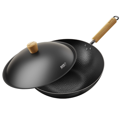 苏泊尔有钛铁不粘炒锅铁锅不粘锅家用炒菜锅免开锅电磁炉燃气专用