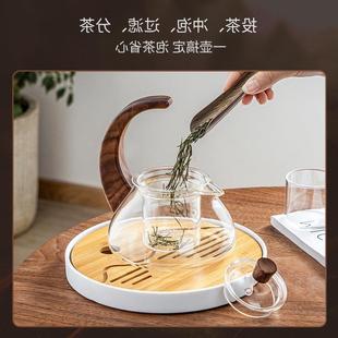 玻璃泡茶壶家用耐高温花茶壶过滤电陶炉煮茶壶侧把单壶功夫茶具
