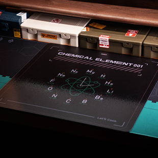 化学主题光伏玻璃鼠标垫400*400尺寸桌垫900*400 4mm厚度