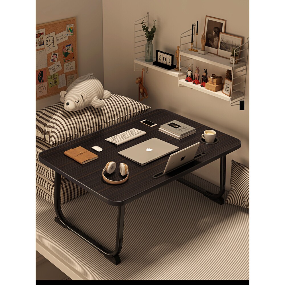 宜家床上小桌子飘窗折叠桌学生床头宿舍书桌笔记本电脑支架办公桌