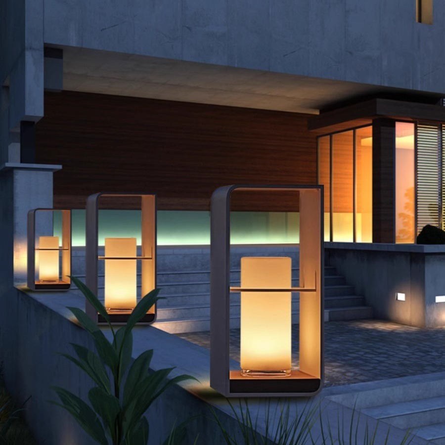 太阳能庭院灯户外防水别墅花园林装饰草坪灯现代简约售楼部景观灯