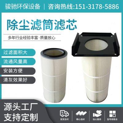 除尘器滤筒六耳快拆除尘滤芯粉末回收滤筒抛丸机空气过滤吸尘滤筒