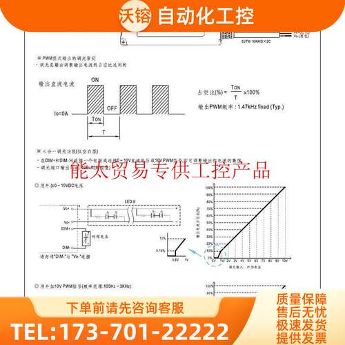 PWM-90-12 90W 12V7. PWM输出IP67塑壳防水PFCLED调光【议价】