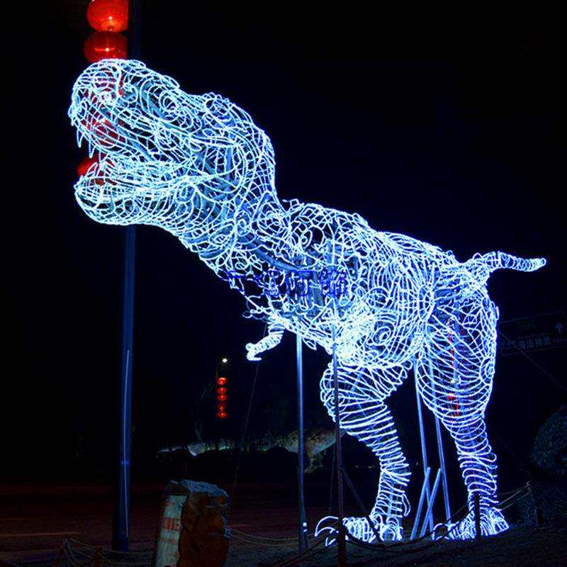 LED灯串景观灯恐龙造型灯大型灯光节展览氛围装饰夜灯摆件