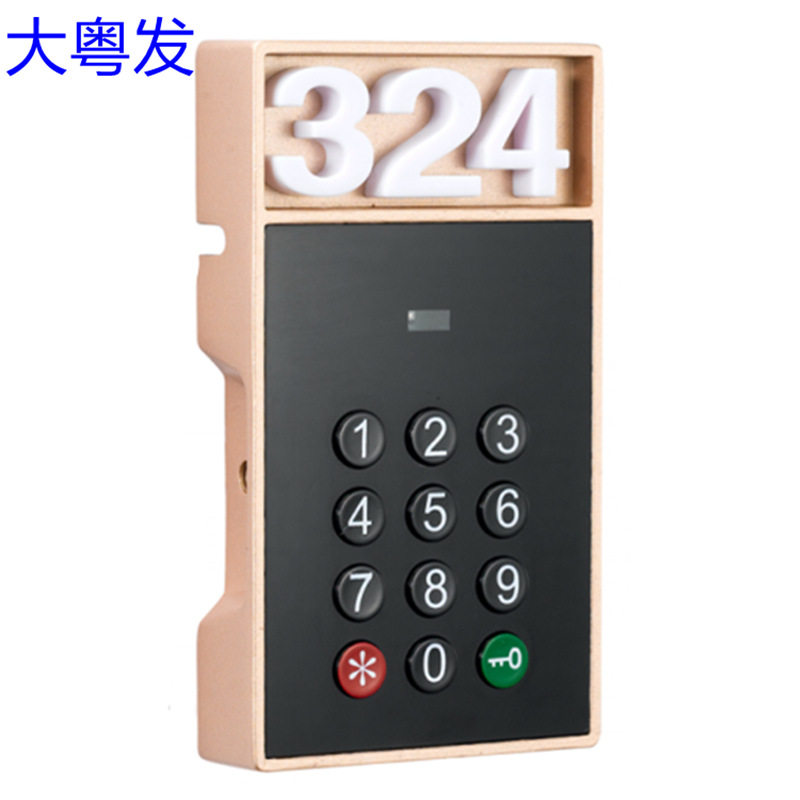 号牌电子密码锁桑拿中心浴室锁健身房临时密码锁一次性密码锁衣柜