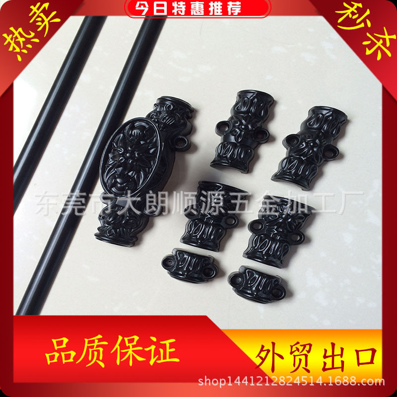 厂家供应欧式仿古小号天地锁刻花拉手复古锁电视柜拉锁 长杆锁