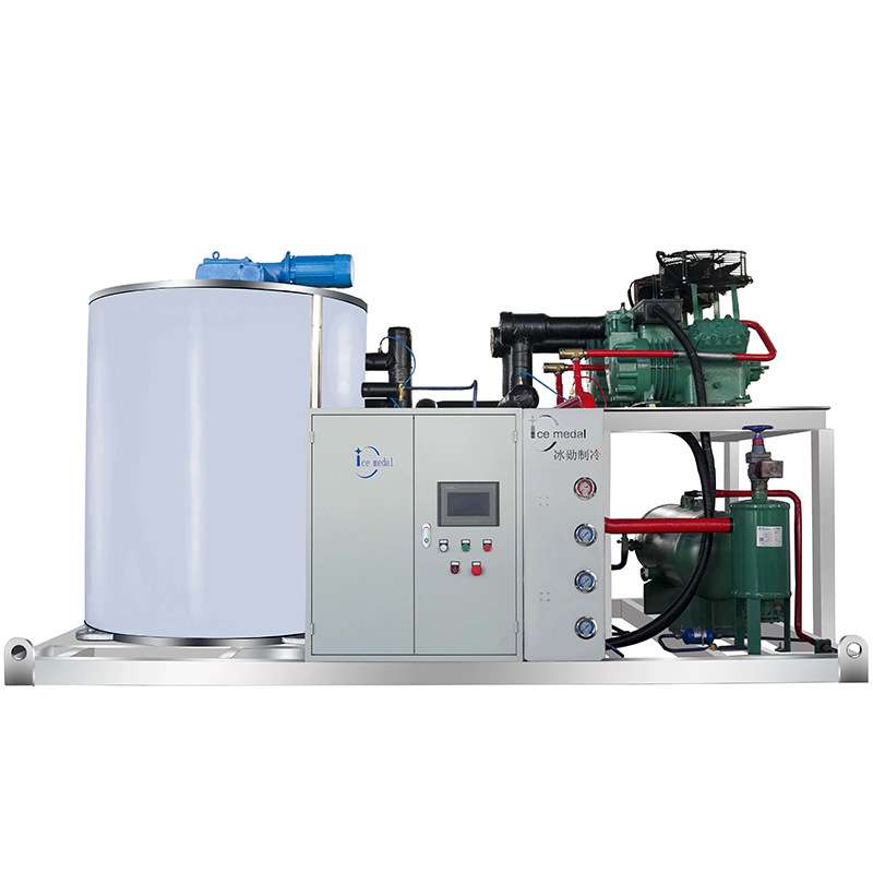渔业片冰机10-20吨果蔬渔业保鲜工业片冰机flake ice machine