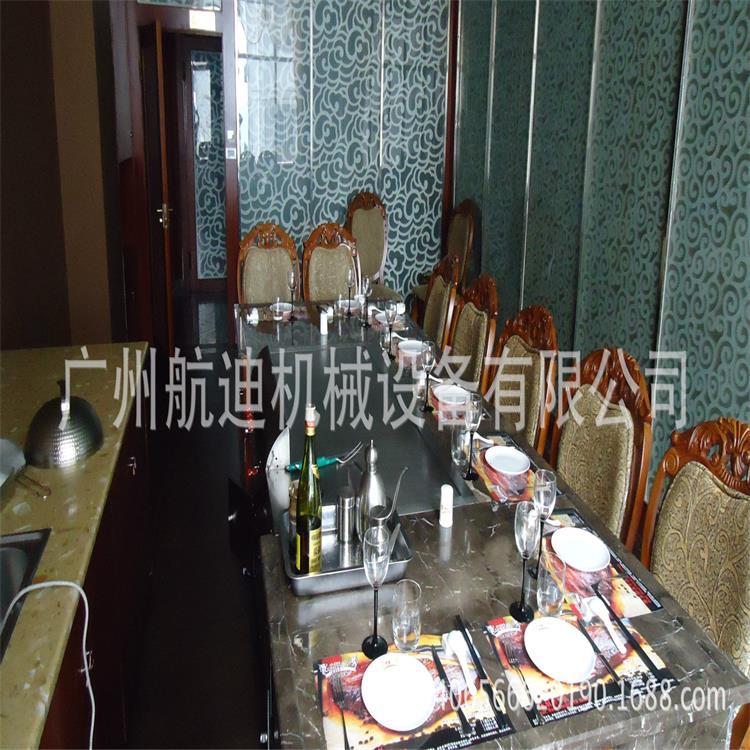 厂家 供应无烟铁板烧设备 各式铁板烧设备 旋转小火锅自助设备
