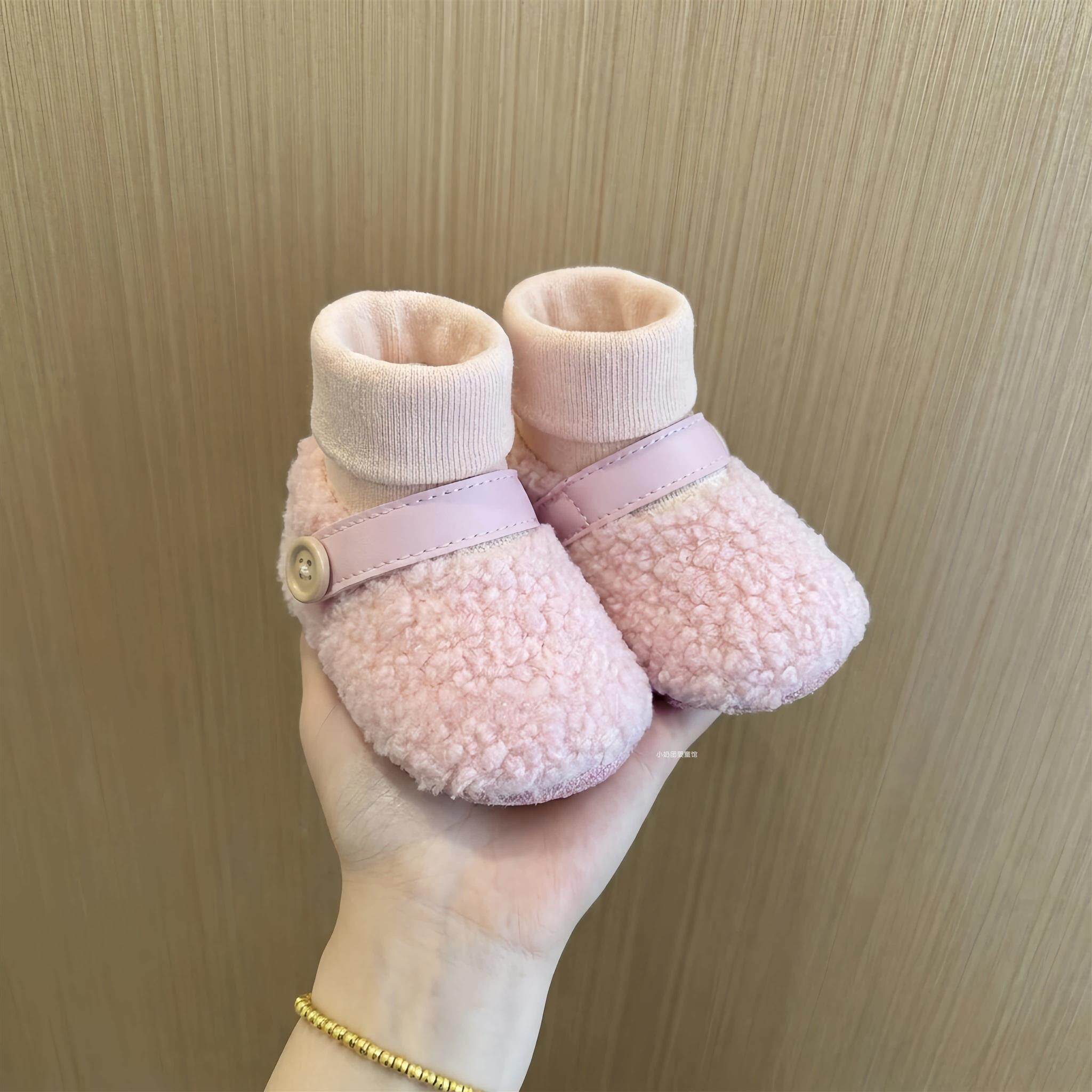 婴儿鞋袜0-1岁软布底加绒