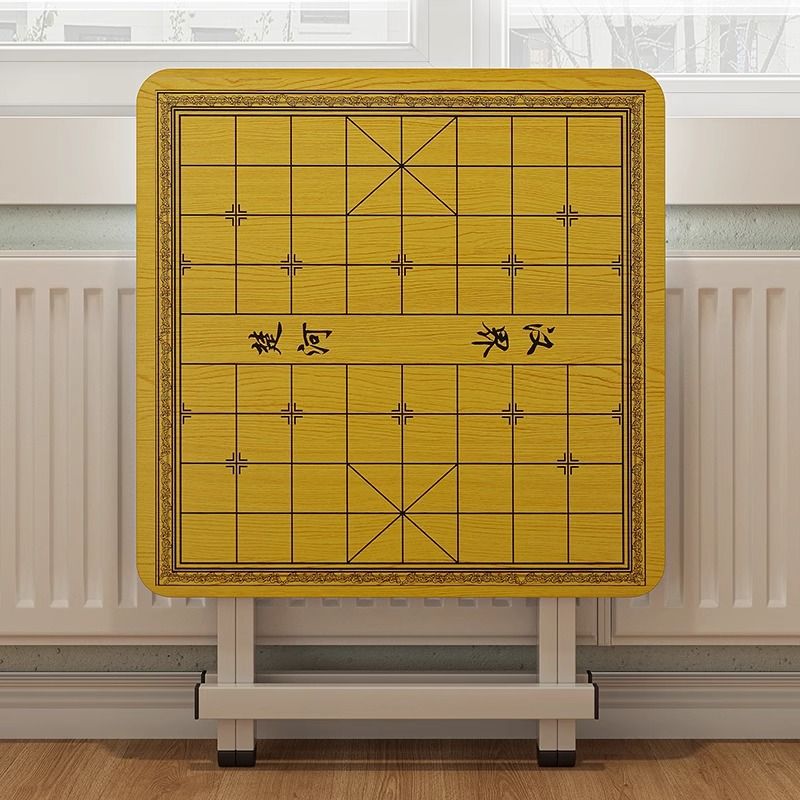 户外便携式可折叠桌餐桌正方形象棋棋盘小桌子简易家用出租屋一体