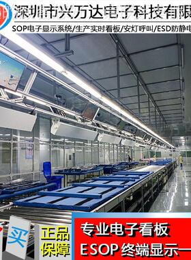 兴万看达车EZY间安灯注系统塑车间板 计产划排显示屏