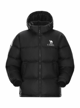 骆驼 运动户外连帽防雨加厚保暖面包羽绒服 可拆帽B605款男女同款