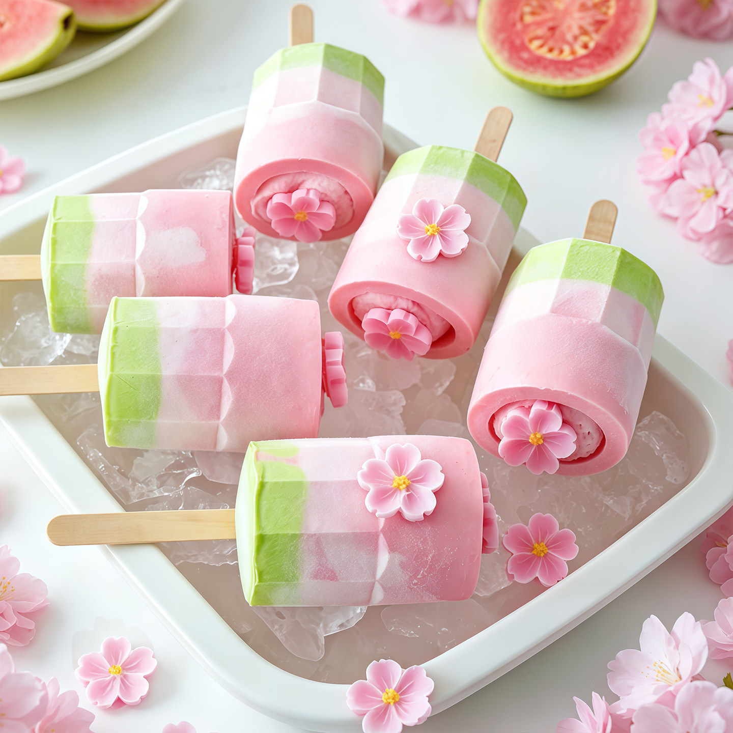 冰格樱花夏季芭乐浪漫模具自制神器冰淇淋圆筒雪糕制冰模具食品级