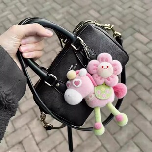 马上有桃花毛绒挂件马年吉祥物包包钥匙扣挂饰新年礼物送小孩包挂