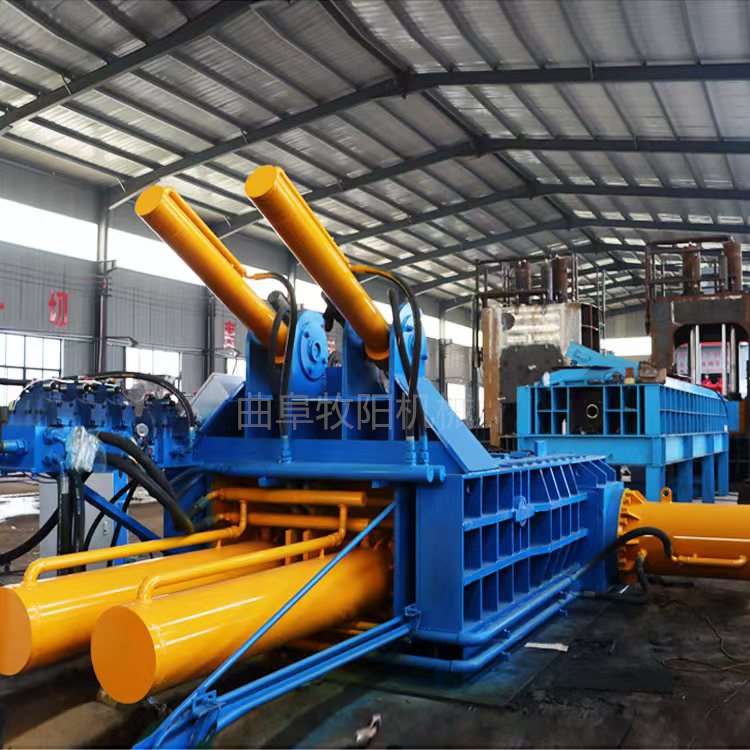 400吨报废汽车液压压块机卧式废铁压块机金属下角料压块机现货