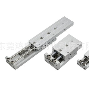 亚德客型HLS精密导轨滑台气缸HLS6/8/12/16/20/X10X30X40X50X75SA