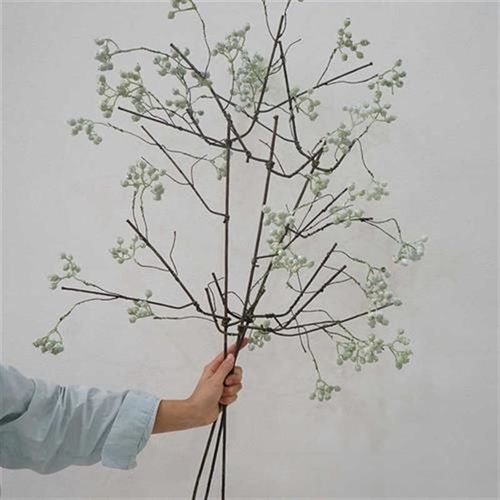 山藤果树枝样板房软装饰品餐桌装饰假花果实落地摆件北欧摄影道具