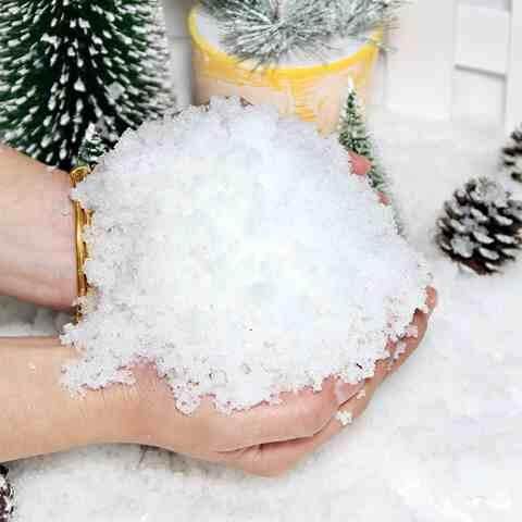 圣诞主题拍摄道具装饰品人造雪吸兑水变泥儿童摄影写真拍照雪粉s8