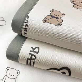 A类夏季 三件套双人家用宿舍学生 冰丝卡通凉席凉感绑带藤席床单款