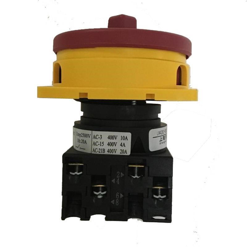 上海天逸LW42B2-182o4/LF101 2825电源通断隔离凸轮开关 2P/20A B