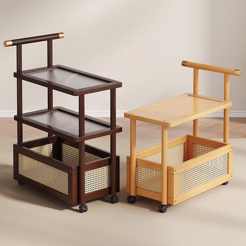 移动式小推车茶几客厅家r用沙发侧边柜小户型角几置物架卧室床头