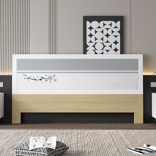 床头实木板1米8床头板靠背1米5床头单买经济型烤漆床头落地定制板