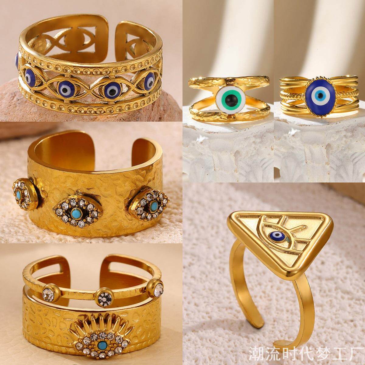 土耳其风格恶魔之眼戒指EvilEye