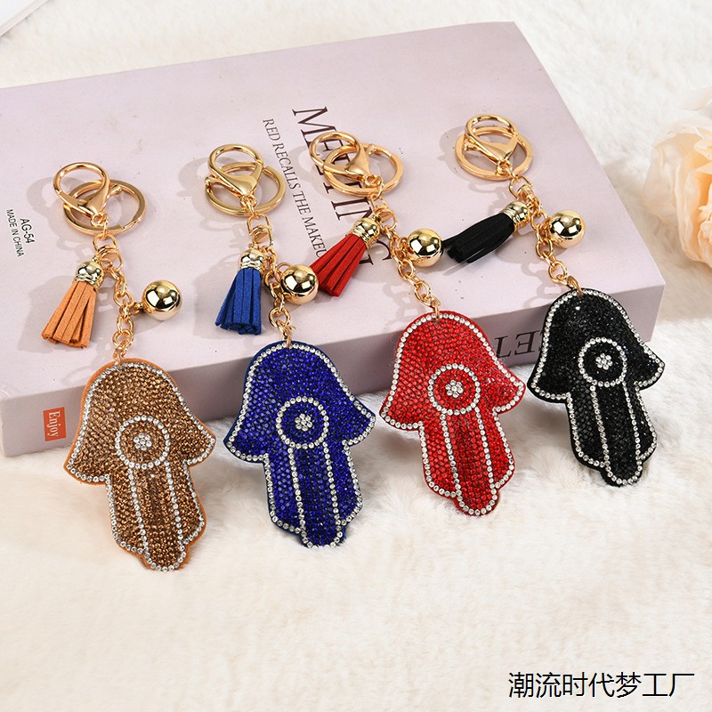 蓝眼睛水钻钥匙扣EvilEye