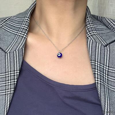 土耳其蓝眼睛吊坠项链复