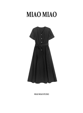 【简藏】徐淼淼夏款'简绡含光'新中式国风非遗冠乐绉连衣裙MZ3066