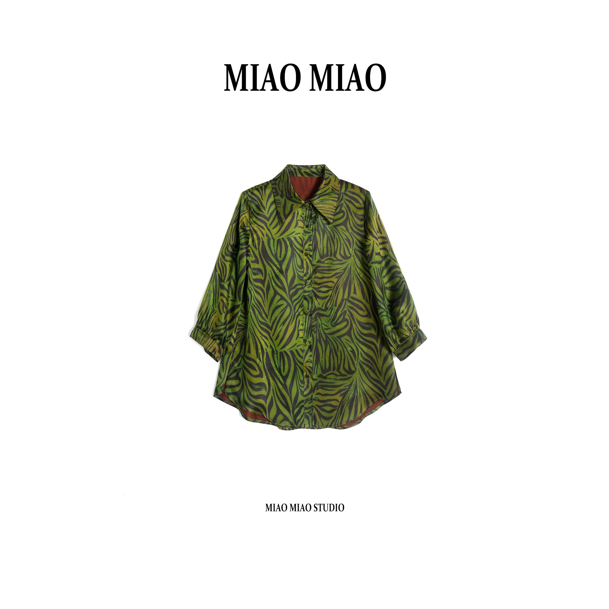 【逢春渡】徐淼淼早春前喷缎萝非遗红云纱新款桑蚕丝上衣R1924