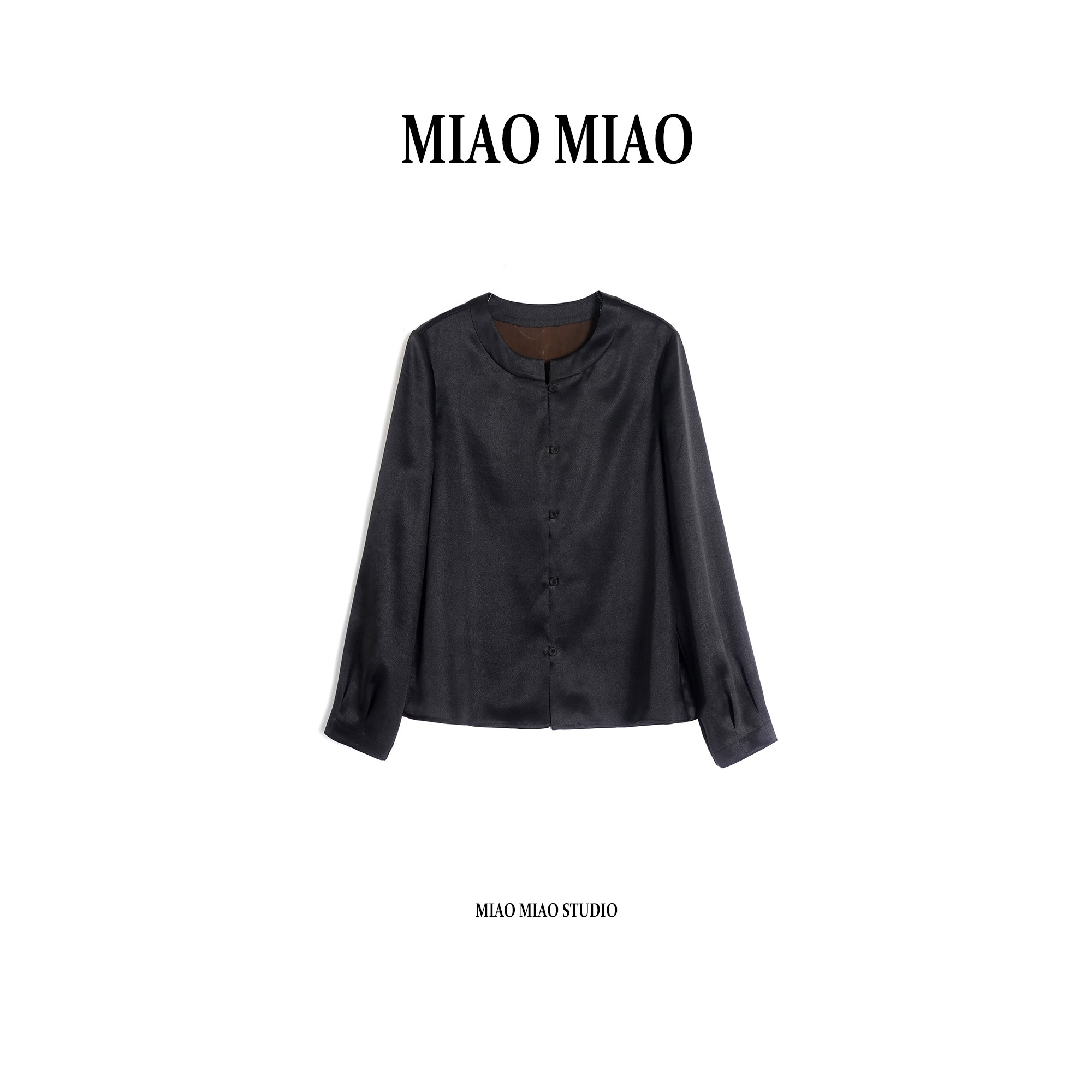 【疏隐】徐淼淼早春高定重缎非遗香云纱国风新中式上衣外套XZ1940