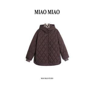 保暖三星90白鹅绒菱格绗线防跑绒鹅绒服XS1818 徐淼淼冬季 嘉暖