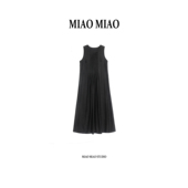 小重缎非遗香云纱无袖 新款 徐淼淼国风春季 连衣裙A2045 知墨