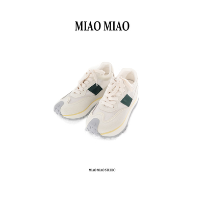 【瑾程】淼淼家春季新款时尚牛京网面厚底内增高时尚休闲鞋NF1635