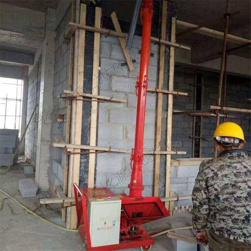 楼房施工二次结构浇注机3米细石砂浆上料机微型细石二次浇筑泵