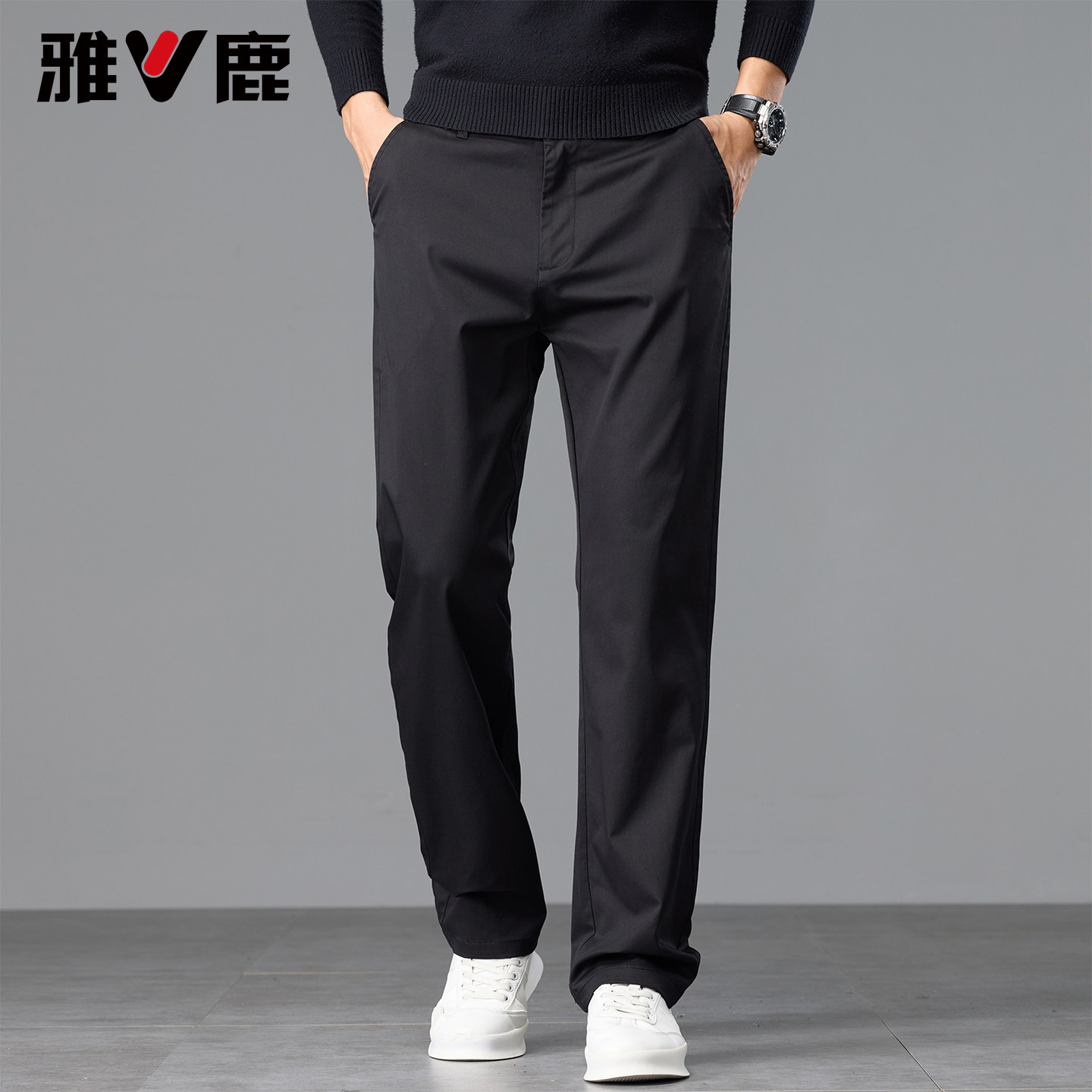 雅鹿时尚户外宽松直通休闲长裤男2025秋冬季新款运动棉质保暖长裤,男装,休闲裤,淘宝优惠券,粉丝福利购,淘宝优惠卷