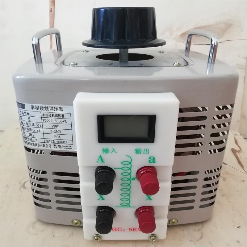 单相接触干式调压器TCDG2-5KVA可调0-250V300V交流3KVA2000VA