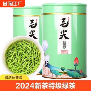 2024新茶毛尖茶叶信阳绿茶明前嫩芽浓香型耐泡散装 500g炒青八仙