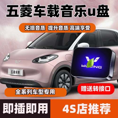 五菱车载U盘星光宏光MINI迷你EV星辰佳辰晴空缤果无损音乐优盘