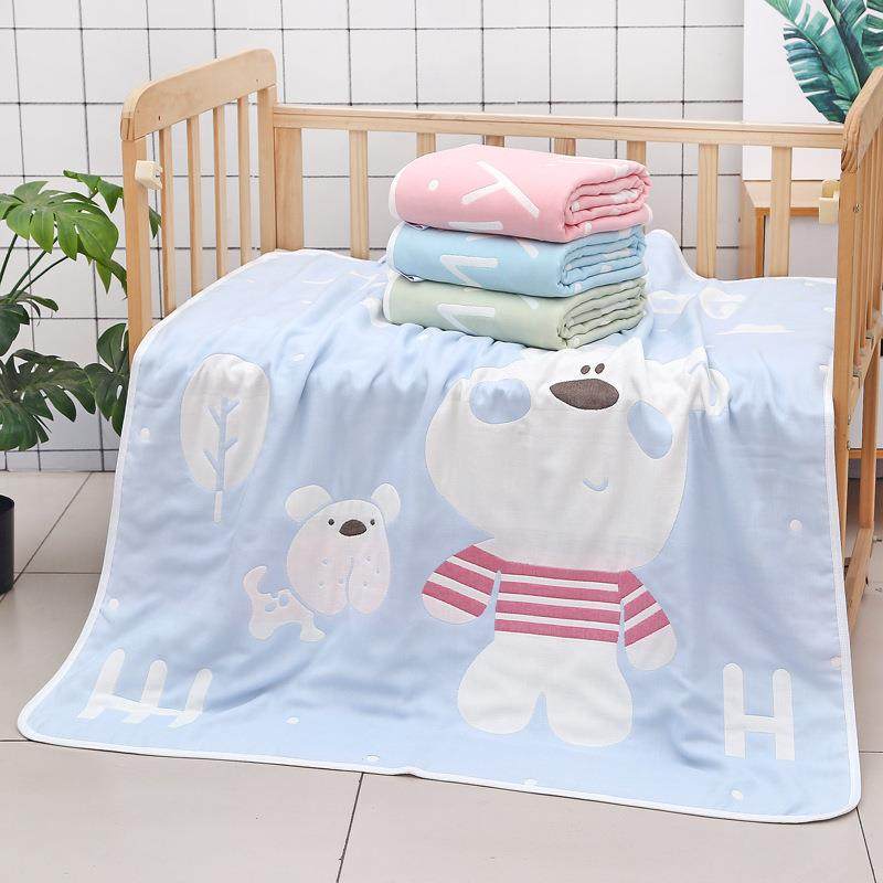 爆款六层棉童被婴儿浴巾宝宝卡通纱布提花盖毯幼儿园夏凉被超柔,童装/婴儿装/亲子装,浴袍,淘宝优惠券,粉丝福利购,淘宝优惠卷