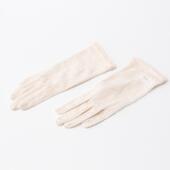 爆款 针织真丝手套女士蕾丝花边分指高级感舒适防晒睡眠薄款 护手夏