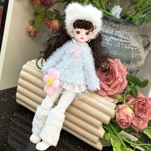 30厘米洋娃娃6分BJD多关节玩具公仔连衣裙换装儿童生日六一礼物