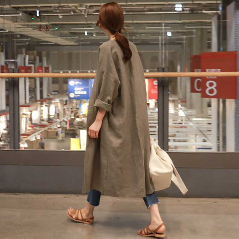 womenclothes中长棉麻防