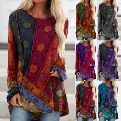 Plus size S-5XL women long shirts blouse cotton ladies tops