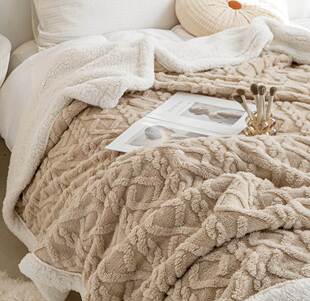 被子毛毯 velvet thick warm winter quilt duvet 2sides blanket