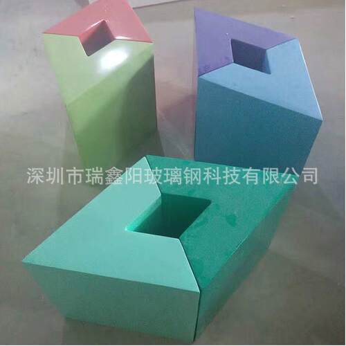 创意异形玻璃钢大花盆组合商场酒店美陈花器户外广场落地花钵花箱