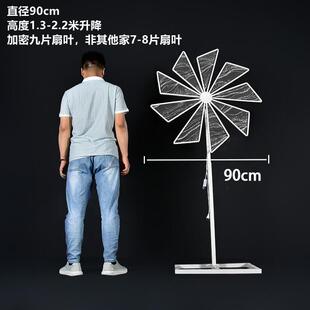 婚庆风车道具电动旋转路引婚礼舞台铁艺摩天轮现场布置摆件背景