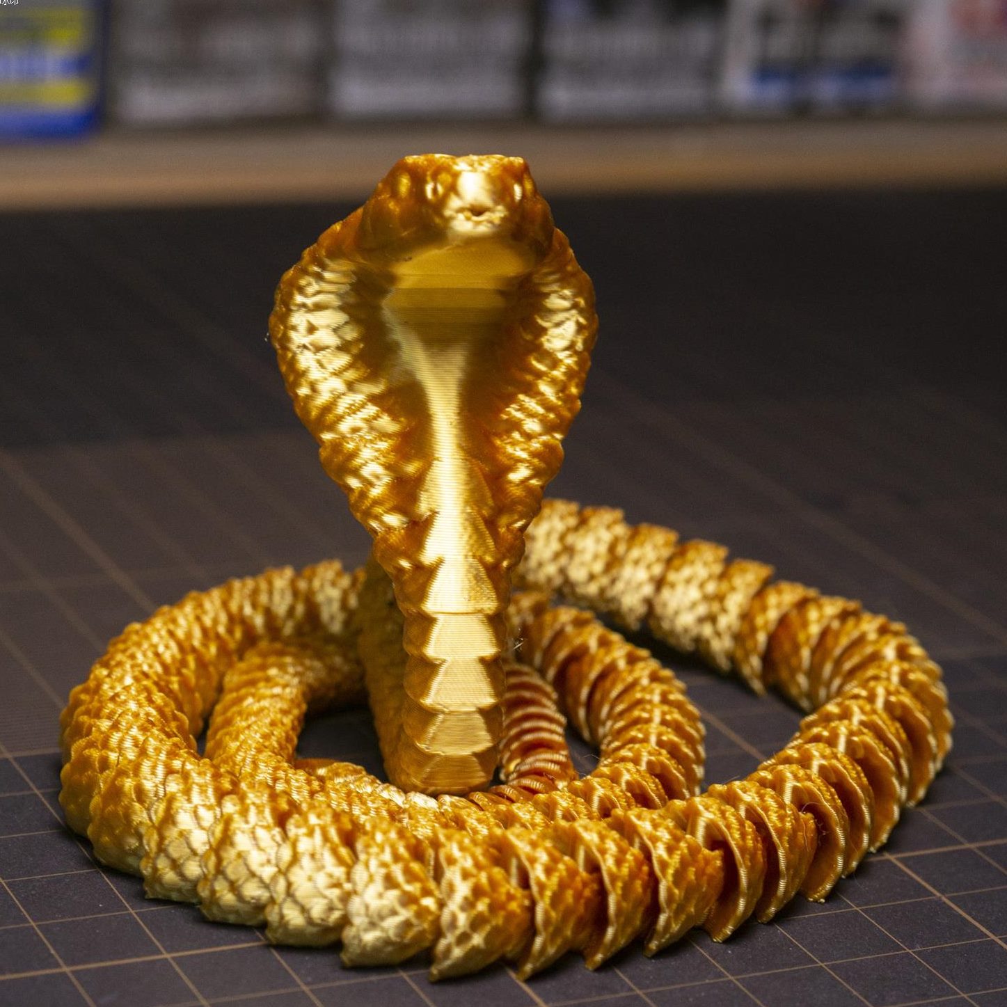 关节蛇装饰3D打印手办可活动一体车载摆件儿童礼物眼镜国潮玩具
