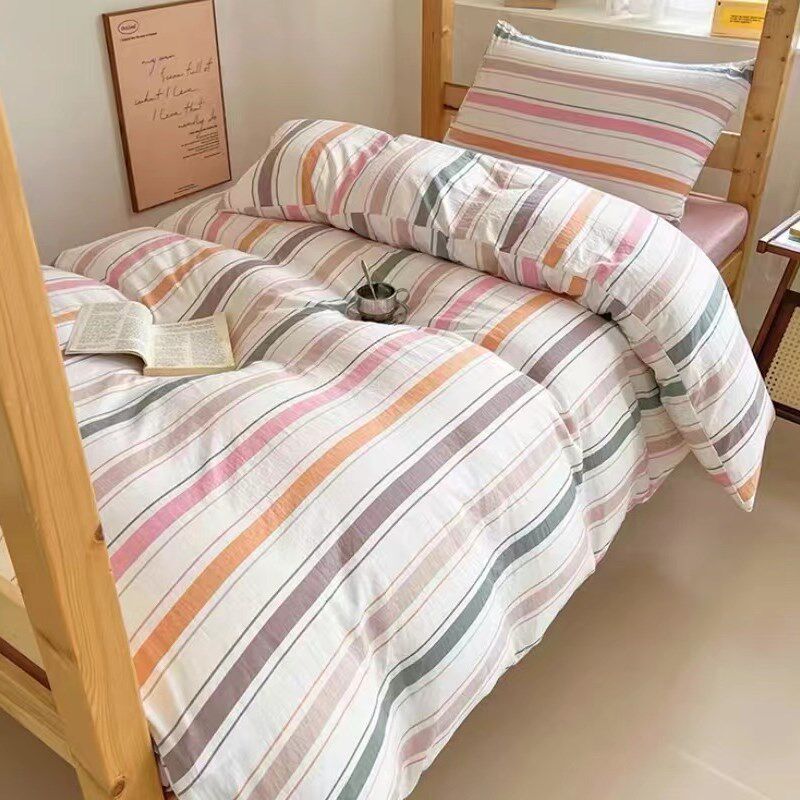 大学生宿舍全棉三件套床上用品水洗棉床单被套枕R套上下铺单人家,床上用品,学生床品套件,淘宝优惠券,粉丝福利购,淘宝优惠卷